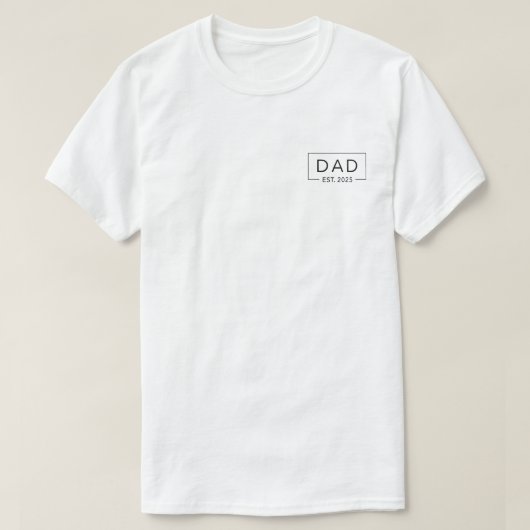 パパest 2025 Daddy to be 2025 Logo New Dad 2025 Tシャツ (デザイン正面)