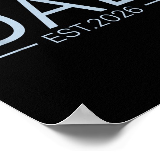 パパEst 2026に昇格して新しいDaddy BoyベビーAn ポスター (角)