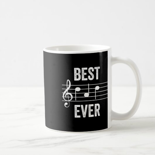 パパEver Music Notes Faters おもしろい Day Gift コーヒーマグカップ (右)