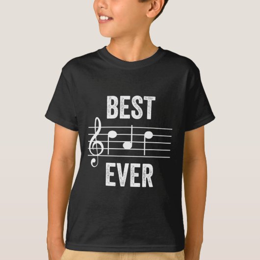 パパEver Music Notes Faters おもしろい Day Gift Tシャツ (正面)