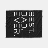 パパEver Shirt モダン Developer Programmer Faters フリースブランケット (正面(横))
