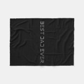 パパEver Shirt モダン Developer Programmer Faters フリースブランケット (正面(横))