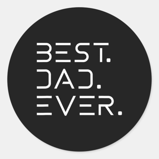 パパEver Shirt モダン Developer Programmer Faters ラウンドシール (正面)