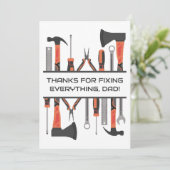 パパHandyman, Tools, Father's Day, Daddy誕生日 シーズンカード (スタンド正面)