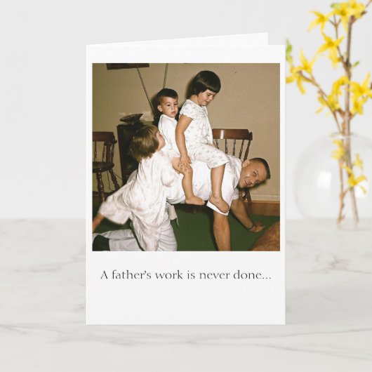 パパHorsing カード (黄色い花)