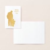 パパ'n'キドドシルエット1父の日用カード 箔カード (ディスプレー)