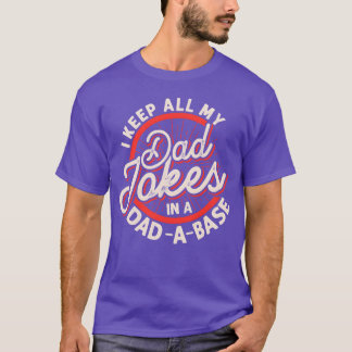 パパNerdy父データベースオタク系のパパジョークボーイ Tシャツ