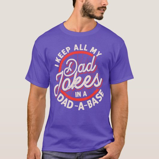 パパNerdy父データベースオタク系のパパジョークボーイ Tシャツ (正面)