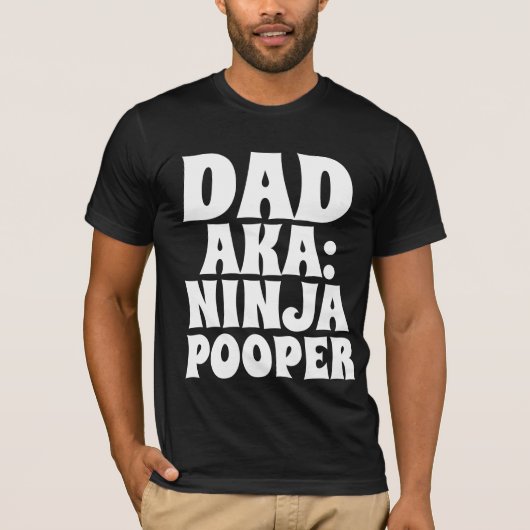 パパTシャツ忍者POOPER おもしろい Tシャツ (正面)