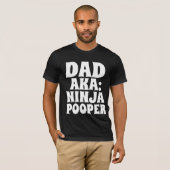 パパTシャツ忍者POOPER おもしろい Tシャツ (正面フル)