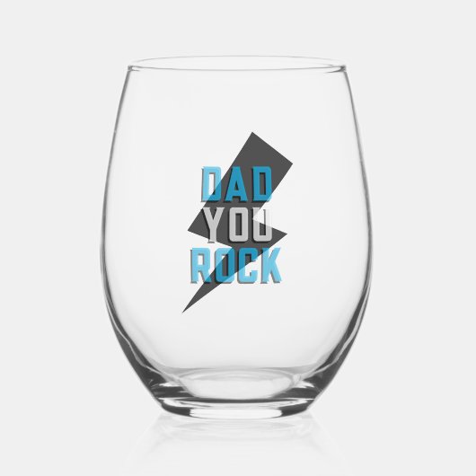 パパYouロックステムレスワイングラス ステムなしワイングラス (正面)