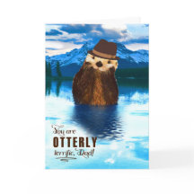 パパYou are Otterly Gratfic Woodland誕生日車