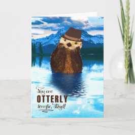 パパYou are Otterly Gratfic Woodland誕生日車 カード