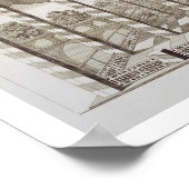 パビリオンの王室の宮殿でイスファハンから'ヴォイ ポスター (角)