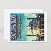 パビリオン王室の – ブライトンENGLAND -統一された王国 ポストカード (正面/裏面)