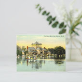 パビリオン ベル アイル、ミシガン州デトロイト 1915 ヴィンテージ ポストカード (スタンド正面)