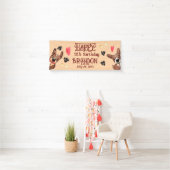 パピおもしろいー子供の誕生日 横断幕 (インサイチュ)