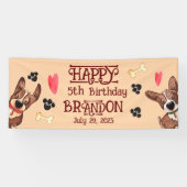 パピおもしろいー子供の誕生日 横断幕 (横)