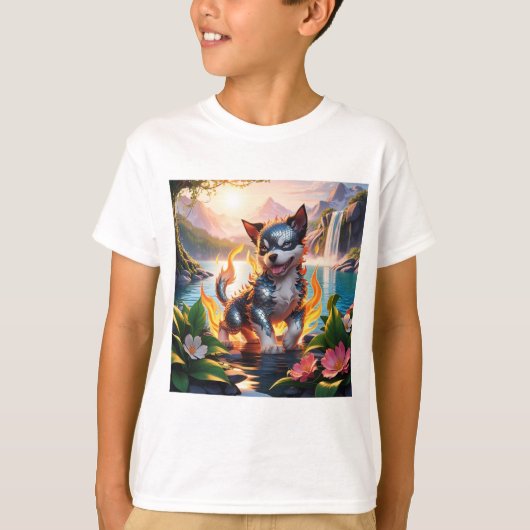 パピお洒落ー・ウォーター・カラーTシャツ Tシャツ (正面)