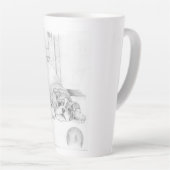 パピよくはしゃぐー カフェラテマグ (右アングル)