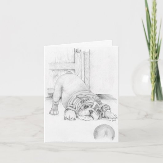 パピよくはしゃぐー カード (正面)