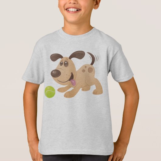 パピよくはしゃぐー Tシャツ (正面)