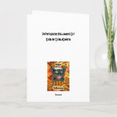 パピア·マチェ·ハロウィーン·キャット·カード カード (裏面)