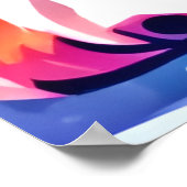 パピインブルーコートデザイン ポスター (角)