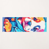 パピインブルーコートデザイン ヨガマット (正面(横))