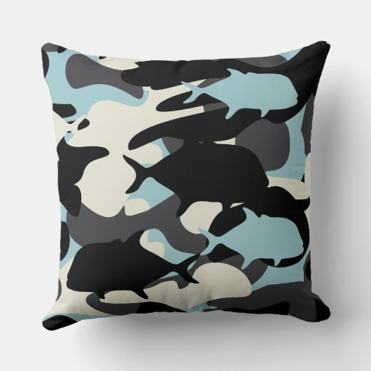 パピオとウルア – カモフラージュハワイアン魚釣り クッション (裏面)