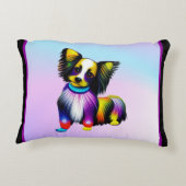 パピオンアポップ・アートのートパステル アクセントクッション (裏面)