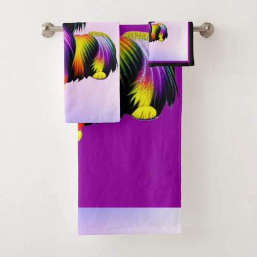 パピオンアポップ・アートのートパステル バスタオルセット (インサイチュ)