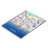 パピカラフルー足パターン名前をカスタムする ノートブック (左側)