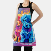 パピカラフルー・ペア・アート エプロン (インサイチュ)