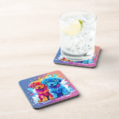 パピカラフルー・ペア・アート コースター (右側)