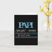 パピグランパおもしろいパパファーザーズデイクリスマス カード (黄色い花)