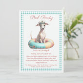 パピスプラッシュ誕生日プールパーティの招待状 招待状 (スタンド正面)