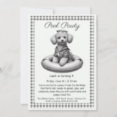 パピスプラッシュ誕生日プールパーティの招待状 招待状 (正面)