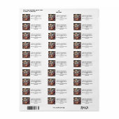 パピズクリスマス差出人住所ラベル ラベル (フルシート)