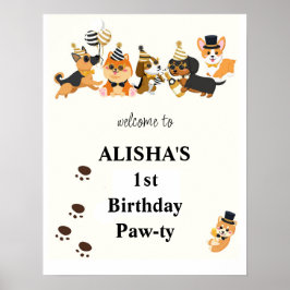 パピズペットドッグス誕生日へようこそ ポスター