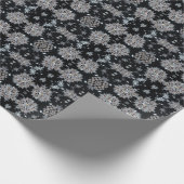 パピソックス雪の結晶のラッピング ラッピングペーパー (角)