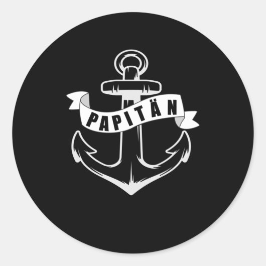 パピタファーザデー最高のパパいかりノース ラウンドシール (正面)