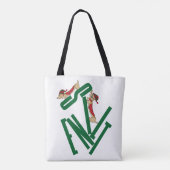 パピダシュント静かラヴおもしろいィーナー犬 トートバッグ (裏面)