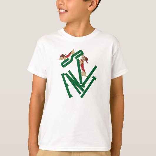 パピダシュント静かラヴおもしろいィーナー犬 Tシャツ (正面)