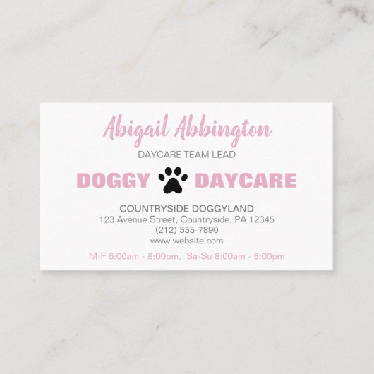 パピッ走クドギーデイサービス名刺 名刺 (正面)