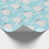 パピッ遊クポーズラッピングペーパー(リボンの手順) ラッピングペーパー (角)