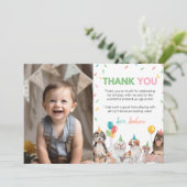 パピドッグボーイ誕生日写真サンキューカード サンキューカード (スタンド正面)