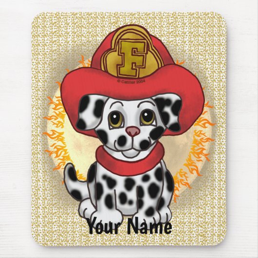 パピドッグ消防士 マウスパッド (正面)