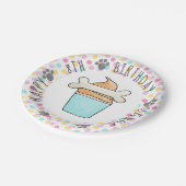 パピドッグ誕生日パウィティデザートカップケーキ ペーパープレート (アングル)