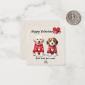 パピバレンタインデーのカード ノートカード (正面/裏面インサイチュ)